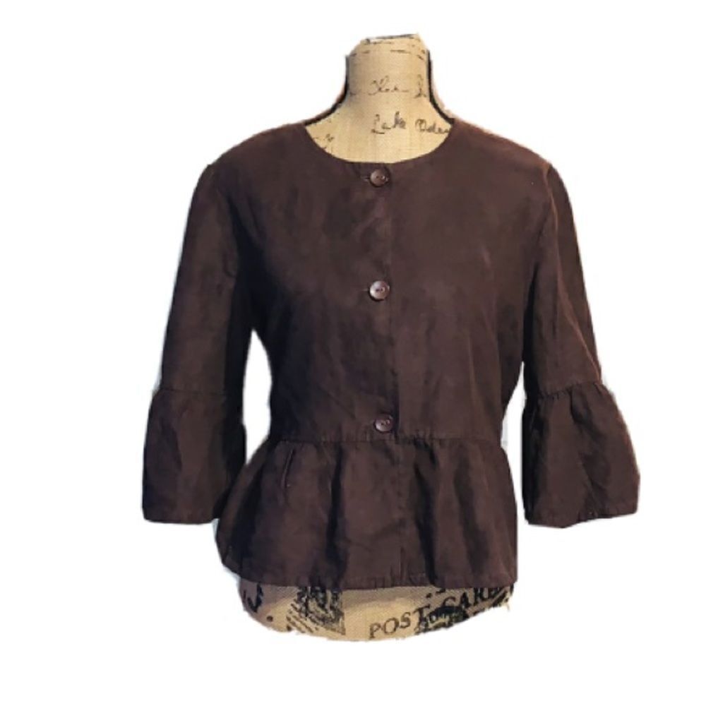 Cato brown crop jacket size XL